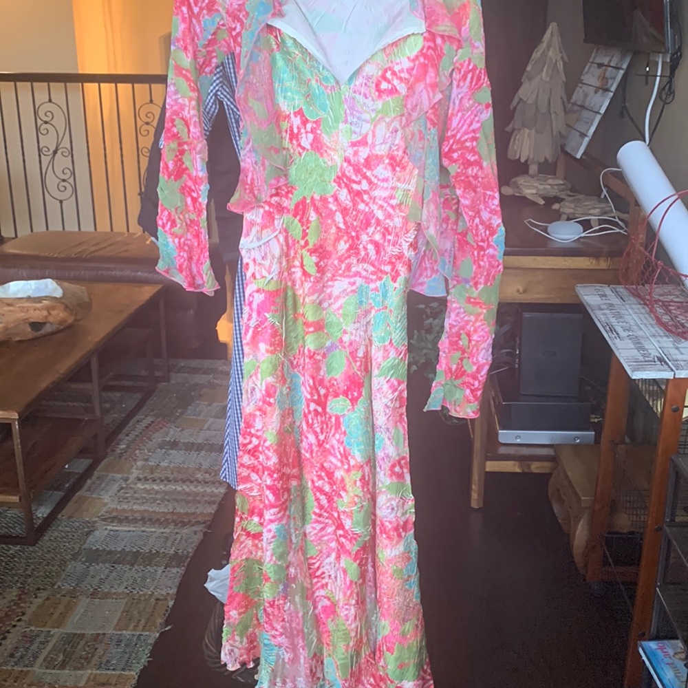 Good Condition- Komarov Cocktail Dress with matching Jacket